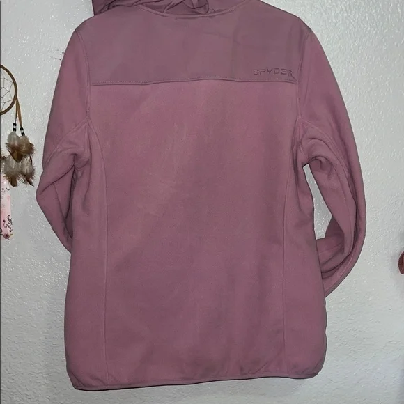 Spyder Women's Mauve Hooded Soft Jacket Size Large - Picture 5 of 8